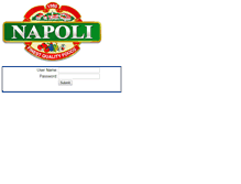 Tablet Screenshot of orders.napolifoodsinc.com